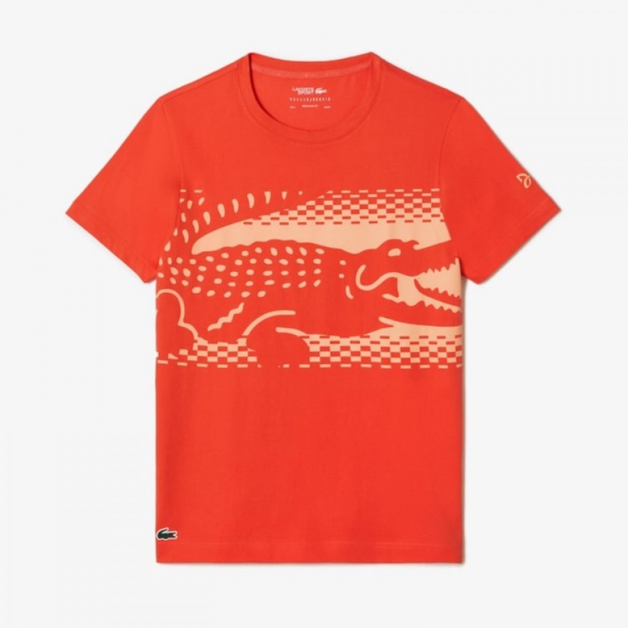 Lacoste Novak Djokovic Orange T-shirt  Offer + Cheap