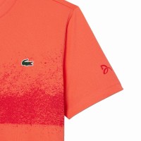Lacoste Novak Djokovic T-Shirt Orange Red  Offer + Cheap