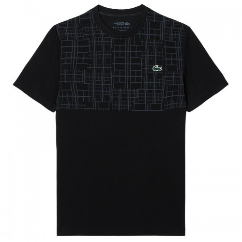 Lacoste Novak Djokovic Ultra Dry Maglietta Nera Lacoste Novak Djokovic Ultra Dry Maglietta Nera