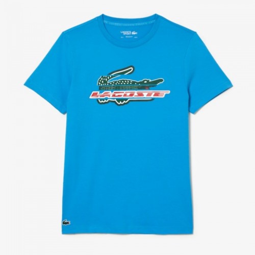 Camiseta Lacoste Sport Algodon Ecologico Azul Camiseta Lacoste Sport Algodon Ecologico Azul