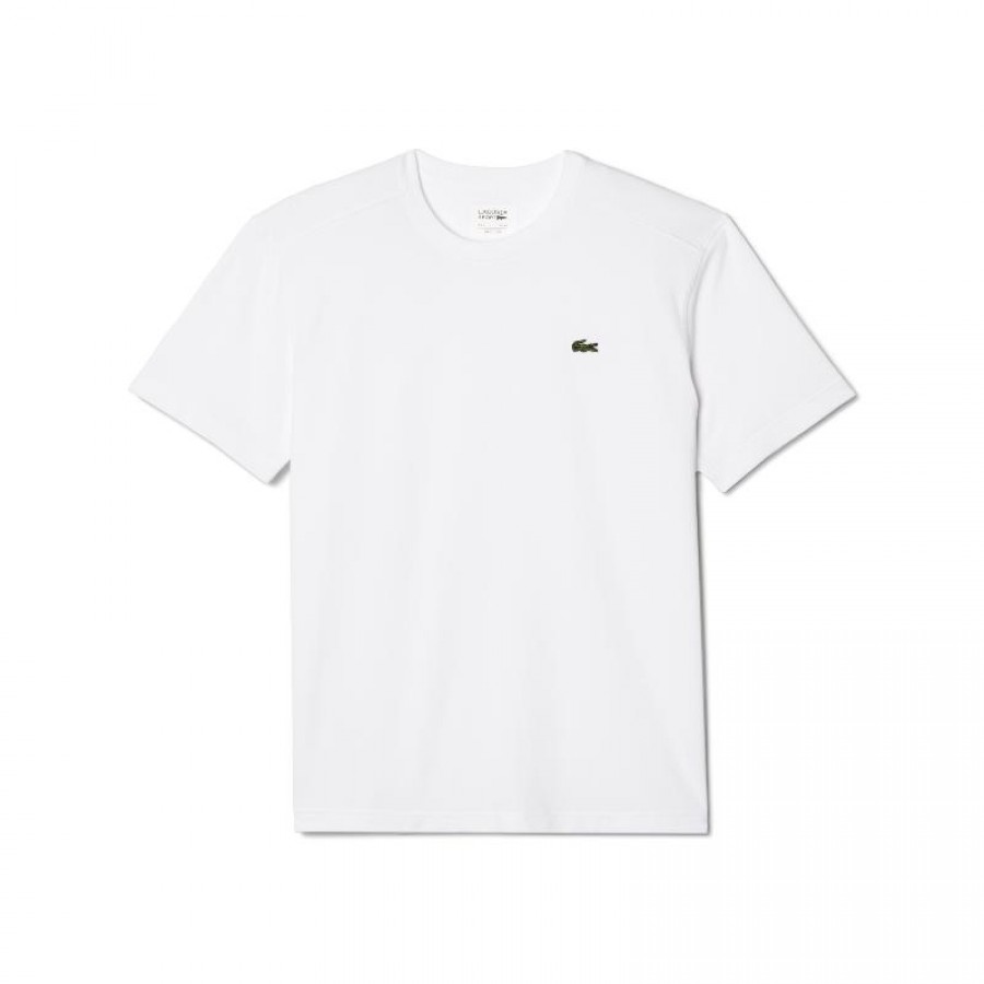 T-shirt Lacoste Sport Embroidery Blanco Logo Verde