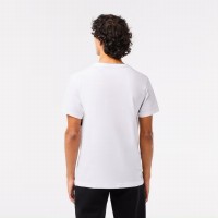 T-shirt Lacoste Sport Logo Blanco Noir