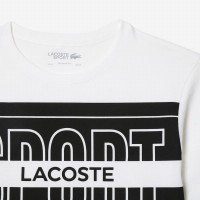 Lacoste Sport Logo Blanco Black T-Shirt