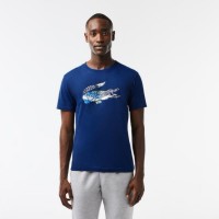 Lacoste Sport Navy Blue Knit T-Shirt