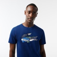 Camiseta Lacoste Sport Punto Azul Marino