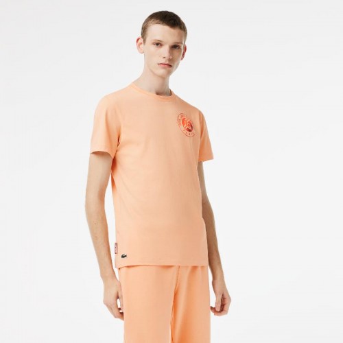 Camiseta Lacoste Sport Roland Garros Edition Naranja Camiseta Lacoste Sport Roland Garros Edition Naranja
