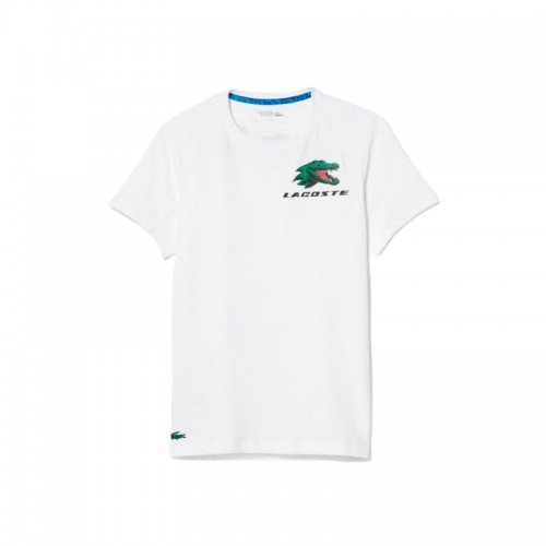 Lacoste Sport Tennis T-shirt Blanc Lacoste Sport Tennis T-shirt Blanc