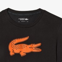 Lacoste Sport Breathable T-Shirt Black Orange