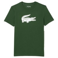 T-Shirt Lacoste Sport Respirant Vert Blanc