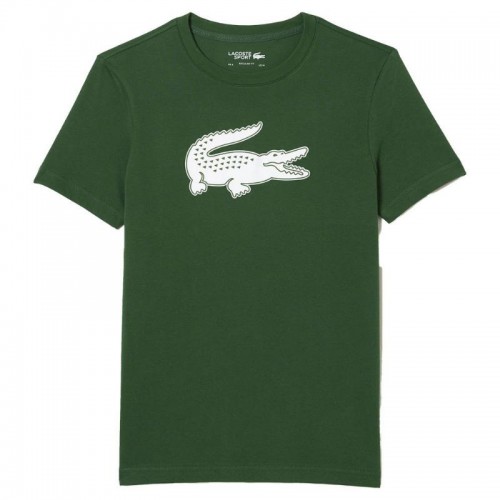 T-Shirt Lacoste Sport Respirant Vert Blanc T-Shirt Lacoste Sport Respirant Vert Blanc