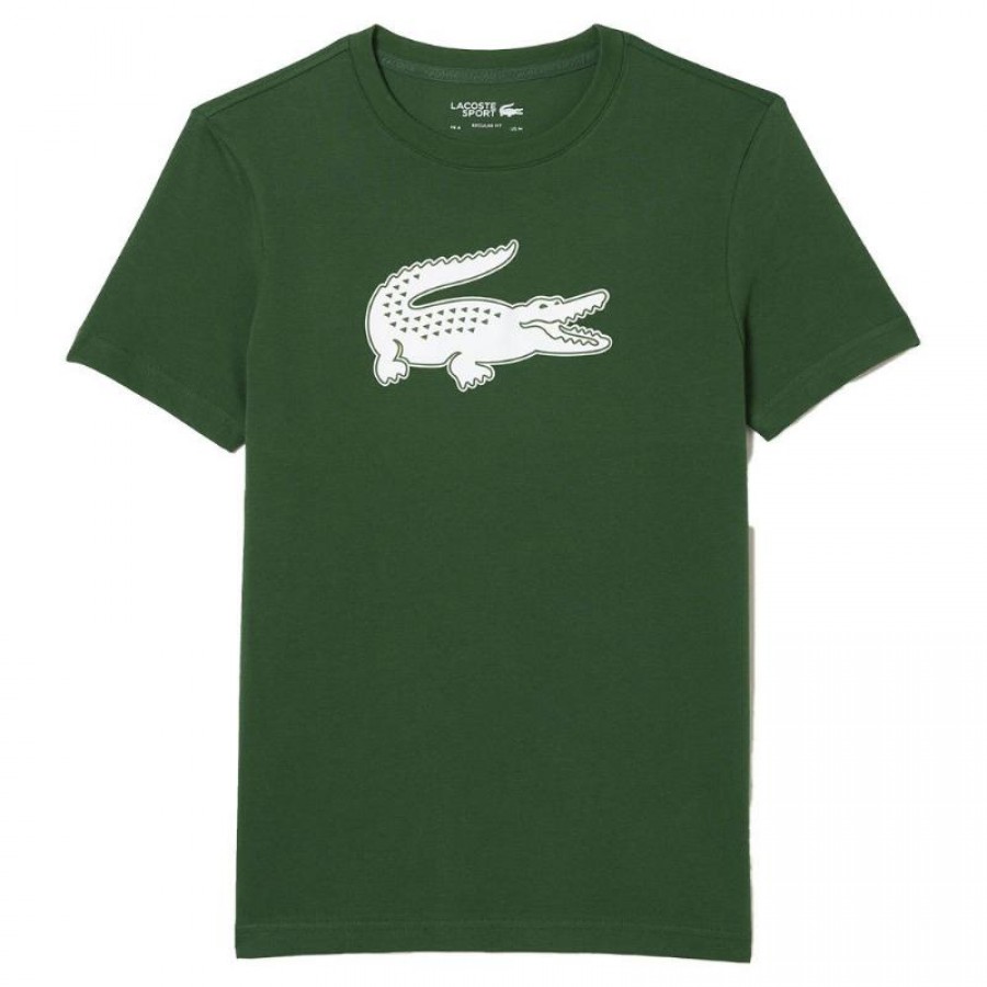 Lacoste Sport Breathable T-Shirt Green White