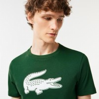 Lacoste Sport Breathable T-Shirt Green White