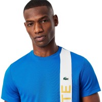 Lacoste Sport Ultra Dry Blue White T-Shirt  Offer + Cheap