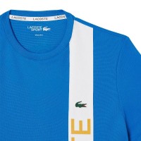 Lacoste Sport Ultra Dry Blue White T-Shirt  Offer + Cheap