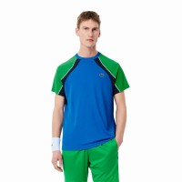 Lacoste Ultra Dry Navy Blue Green T-Shirt  Offer + Cheap