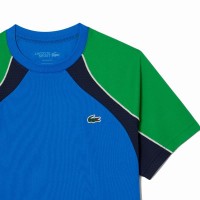 Lacoste Ultra Dry Navy Blue Green T-Shirt  Offer + Cheap
