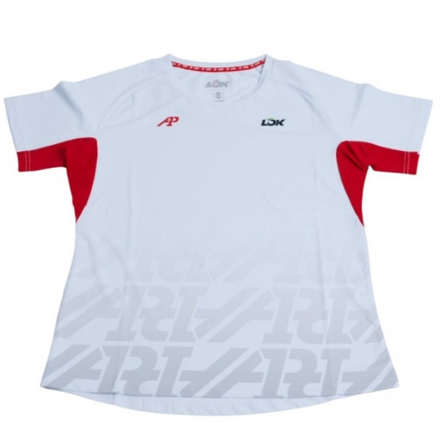 Camiseta Lok A1 Padel Stanish Blanco Mujer  Offre - Pas cher