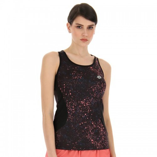 T-shirt Lotto Run Fit II Nero Rosa Gum T-shirt Lotto Run Fit II Nero Rosa Gum