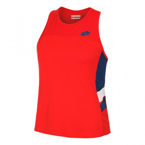 T-shirt Lotto Squadra III Rouge Intense Femme T-shirt Lotto Squadra III Rouge Intense Femme