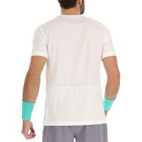 T-shirt Lotto Top IV Branco Brilhante Cinza Verde Turquesa  Oferta + Barato