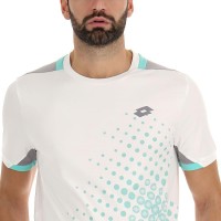 T-shirt Lotto Top IV Branco Brilhante Cinza Verde Turquesa  Oferta + Barato