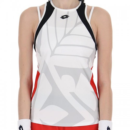 Lotto Top Ten III T-shirt Bianco Rosso Lotto Top Ten III T-shirt Bianco Rosso
