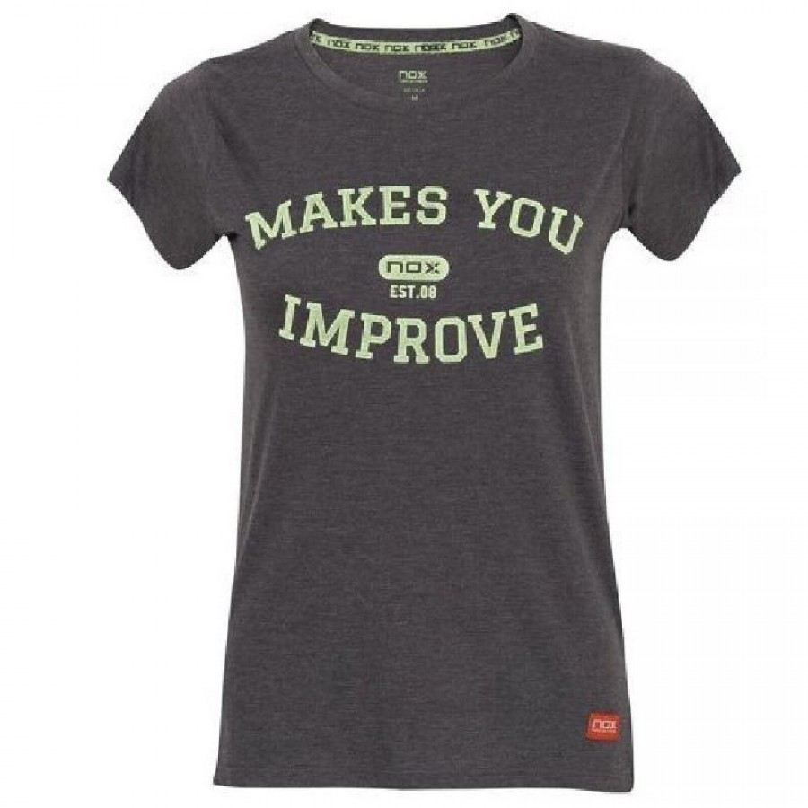 Camiseta Nox Basic Gris Mujer  Oferta + Barato