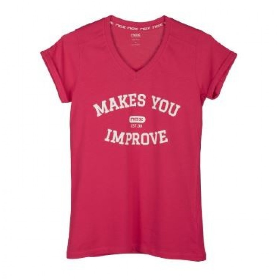 Camiseta Nox Mujer Basic Rosa  Offerta + Economico