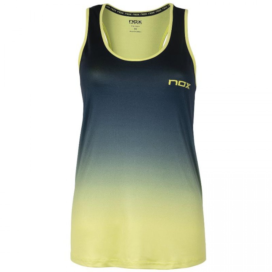T-shirt donna degradata Nox Pro Blue Logo Lime