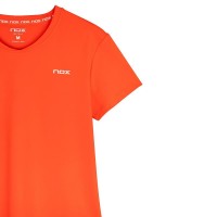 Camiseta Nox Team Sleeve Rojo Mujer