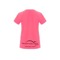 Camiseta PadelPoint Tournoi Rosa Fluor Mujer  Offre - Pas cher