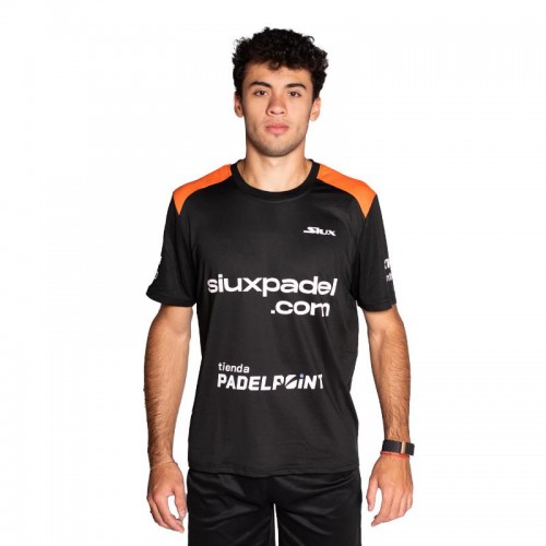 Siux Leo Augsburger Fenix T-shirt officiel noir orange Siux Leo Augsburger Fenix T-shirt officiel noir orange