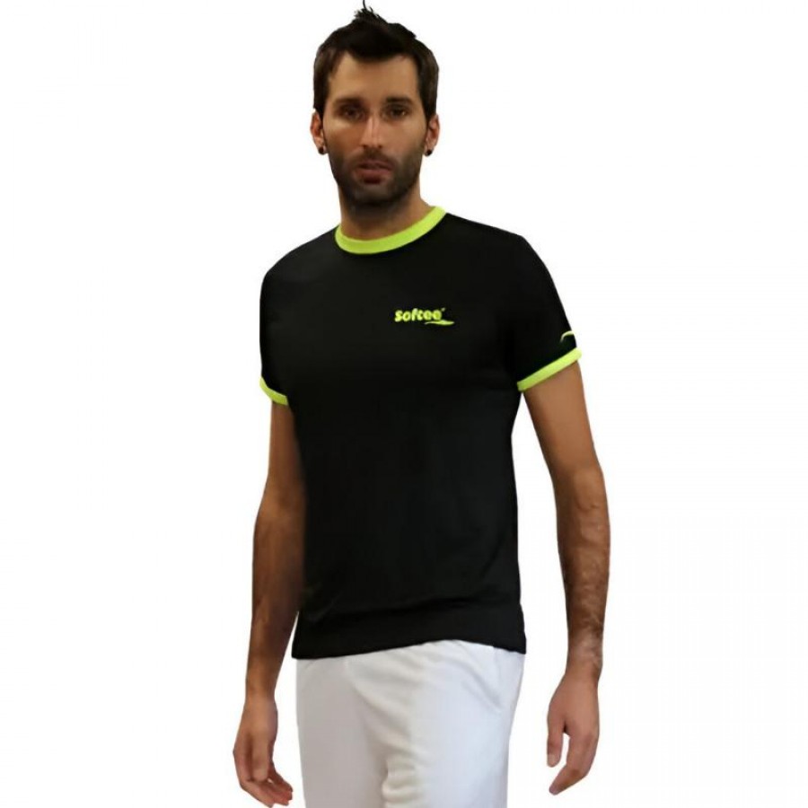 T-shirt Softee Galaxy Noir Jaune Fluor