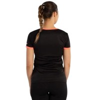 Camiseta Softee Galaxy Negro Coral Fluor Mujer