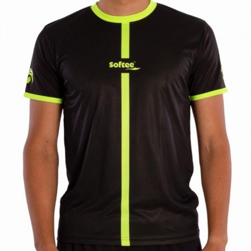 Camiseta Softee Tipex Negro Amarillo Fluor Junior Camiseta Softee Tipex Negro Amarillo Fluor Junior