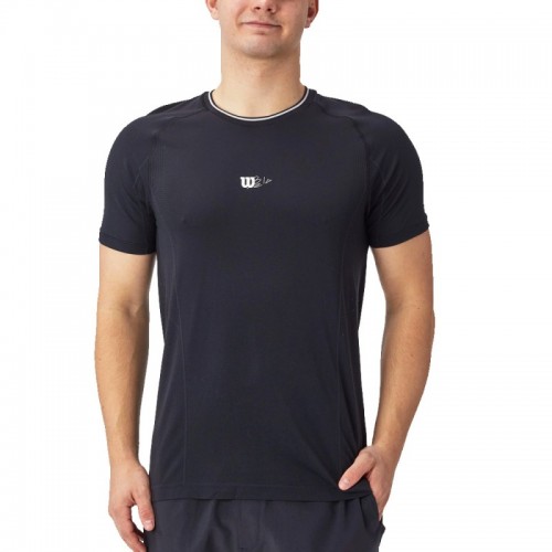 Camiseta Wilson Bela Seamless Crew Negro Camiseta Wilson Bela Seamless Crew Negro
