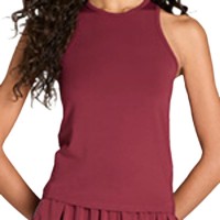 Camiseta Wilson Fieldhouse Rojo Oscuro Mujer