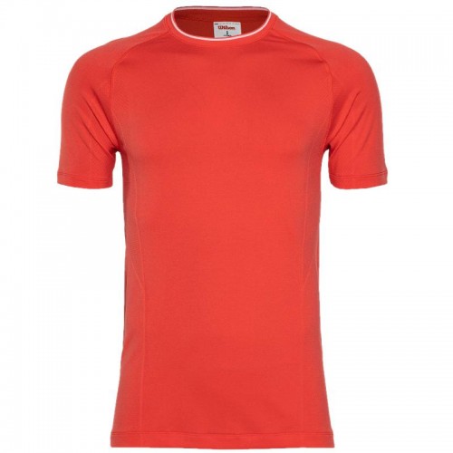 Camiseta Wilson Team Seamless Crew Rojo Camiseta Wilson Team Seamless Crew Rojo