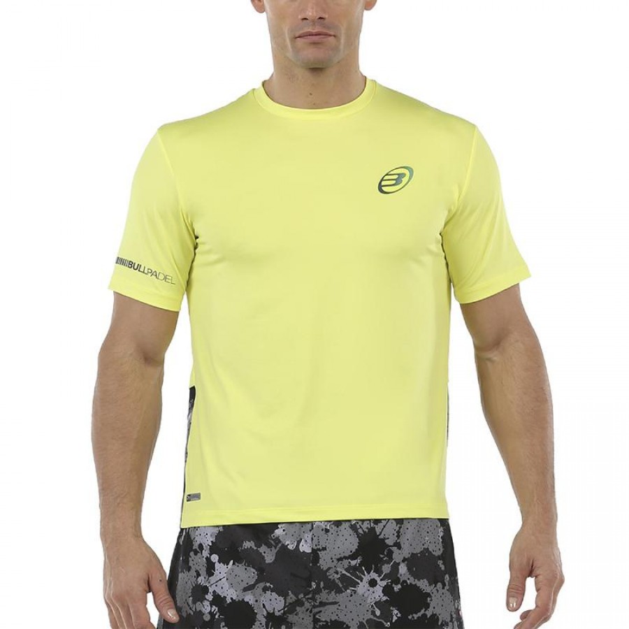 Camiseta Bullpadel Union Amarillo Azufre Fluor