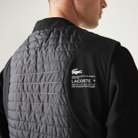 Chaleco Lacoste Sport Acolchado Reversible Negro Azul