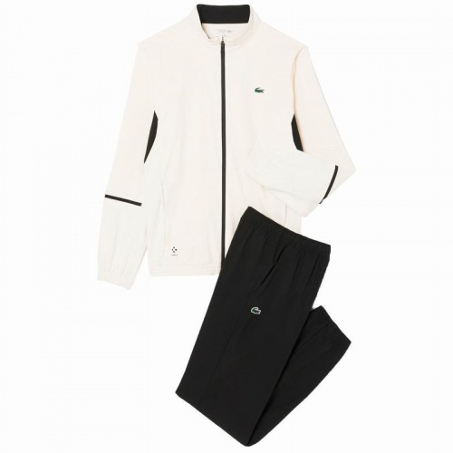 Chandal Lacoste Daniil Medvedev Tenis Blanco Negro Chandal Lacoste Daniil Medvedev Tenis Blanco Negro