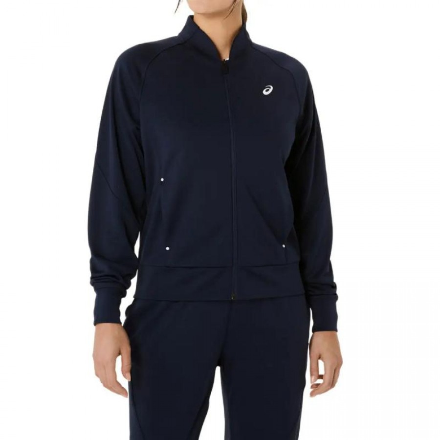 Giacca Asics Court Warm Up Blu Notte Donna