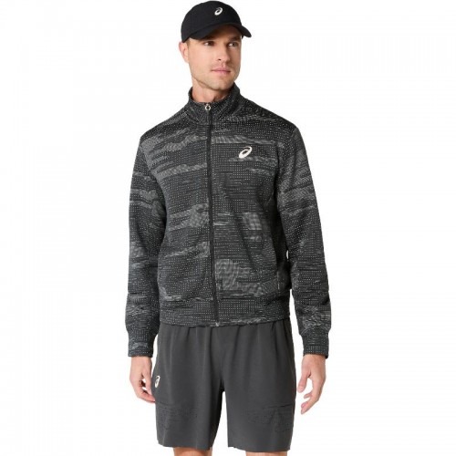 Jaqueta Asics Match Cinza Grafite