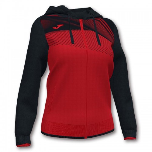 Veste Joma Supernova II Rouge Noir Femme Veste Joma Supernova II Rouge Noir Femme