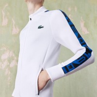 Veste de sport Lacoste blanche  Offre - Pas cher
