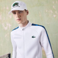 Veste de sport Lacoste blanche  Offre - Pas cher