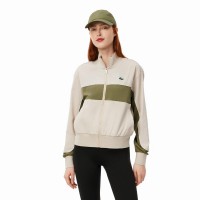 Chaqueta Lacoste Ultra Dry Gris Verde Kaki Mujer  Oferta + Barato
