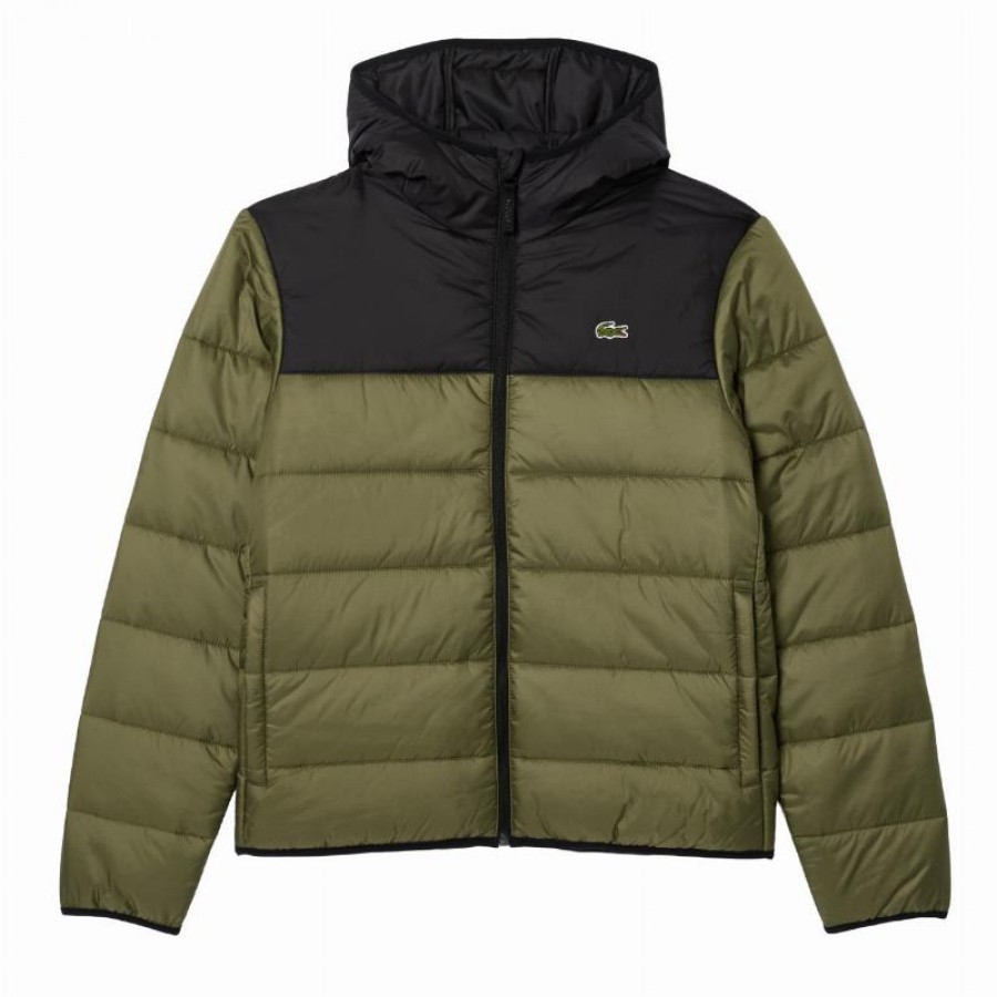 Jaqueta Lacoste Khaki Green Black  Oferta + Barato