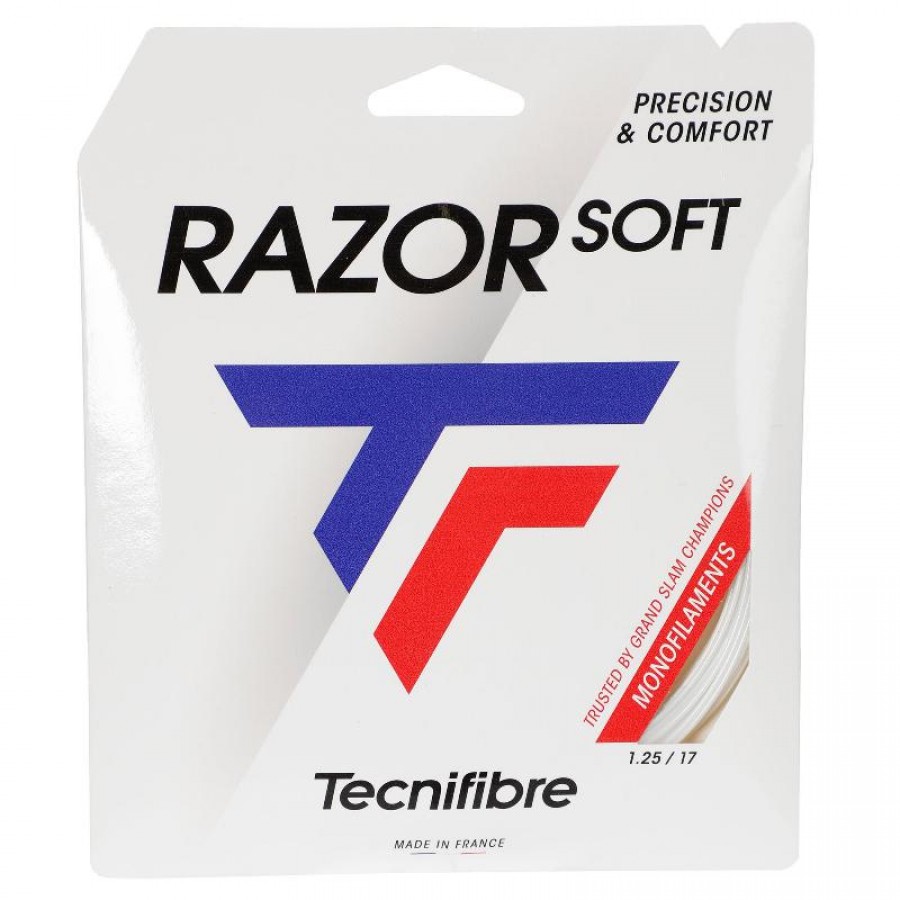 Cordaje 12m Tecnifibre Razor Soft 1,25mm Blanco  Offer + Cheap