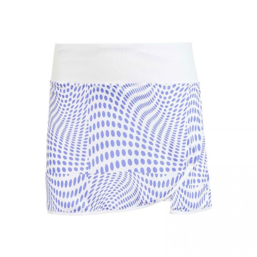 Falda Adidas Club Graph Blanco Azul  Oferta + Barato